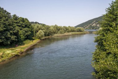 Pancharevo Gölü yaz manzarası, Sofya şehir bölgesi, Bulgaristan