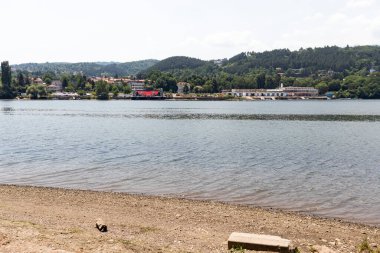 Pancharevo Gölü yaz manzarası, Sofya şehir bölgesi, Bulgaristan