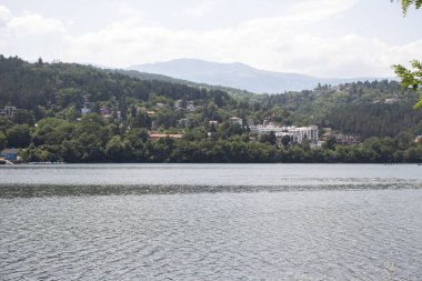Pancharevo Gölü yaz manzarası, Sofya şehir bölgesi, Bulgaristan