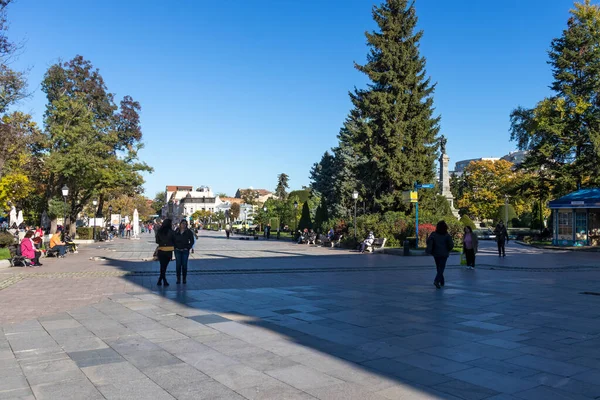 Ruse Bulgária Novembro 2020 Edifício Típico Rua Centro Cidade Ruse — Fotografia de Stock