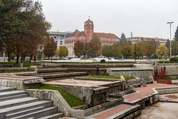 Pleven Βουλγαρια Νοεμβριου 2020 Καταπληκτικό Πανόραμα Του Κέντρου Της Πόλης — Φωτογραφία Αρχείου