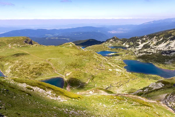 Paysage Incroyable Des Sept Lacs Rila Montagne Rila Bulgarie — Photo