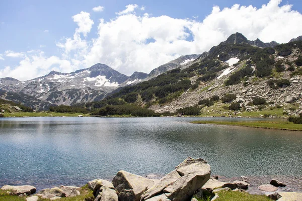 Pemandangan Yang Menakjubkan Dari Danau Muratovo Hvoynato Pirin Mountain Bulgaria — Stok Foto