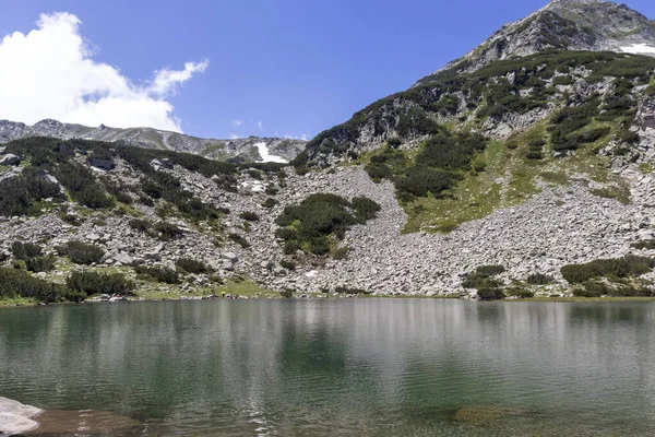 Niesamowity Krajobraz Jeziora Muratovo Hvoynato Górach Pirin Bułgaria — Zdjęcie stockowe