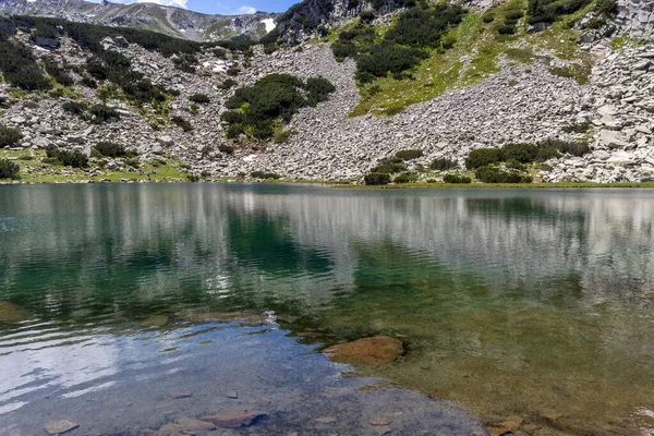 Fantastiskt Landskap Muratovo Hvoynato Sjö Vid Pirin Mountain Bulgarien — Stockfoto