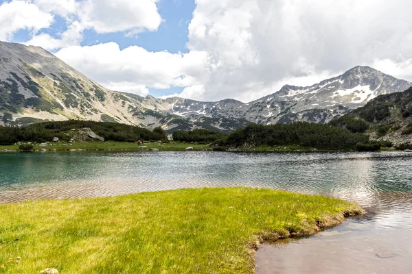 Paisagem Incrível Lago Muratovo Hvoynato Montanha Pirin Bulgária — Fotografia de Stock