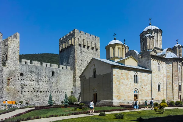 Despotovac Serbia August 2019 Medieval Buildings Manasija Monastery Sumadija Western — 图库照片
