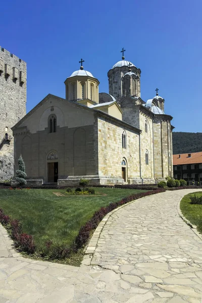 Despotovac Sérvia Agosto 2019 Edifícios Medievais Mosteiro Manasija Sumadija Oeste — Fotografia de Stock