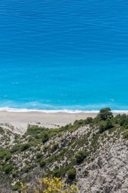 Lefkada Adası Gialos kumsalda
