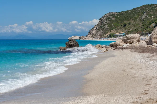 Kathisma beach na ostrově Lefkada — Stock fotografie
