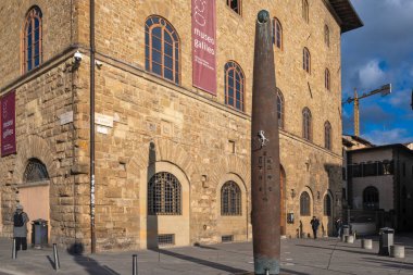 FLORENCE, İTALYA - 05 Aralık 2024: Floransa, Toskana Bölgesi, İtalya 'nın Eski Kenti Panorama