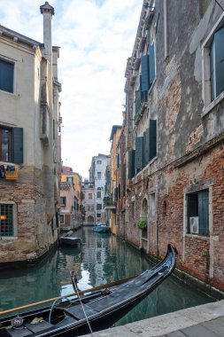 VENICE, İtalya - 05 Aralık 2024: Venedik, Veneto Bölgesi, İtalya 'nın Eski Kenti Panorama