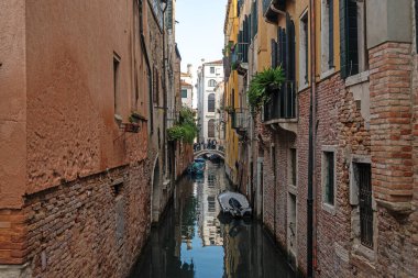 VENICE, İtalya - 05 Aralık 2024: Venedik, Veneto Bölgesi, İtalya 'nın Eski Kenti Panorama