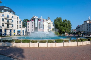 VARNA, BULGARIA - 17 Temmuz 2025: Bulgaristan 'ın Varna kentinin Yaz Panoraması