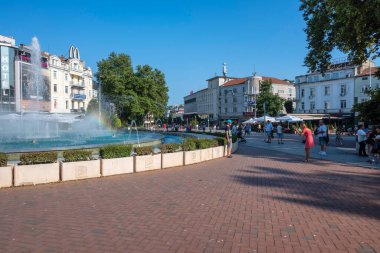 VARNA, BULGARIA - 17 Temmuz 2025: Bulgaristan 'ın Varna kentinin Yaz Panoraması