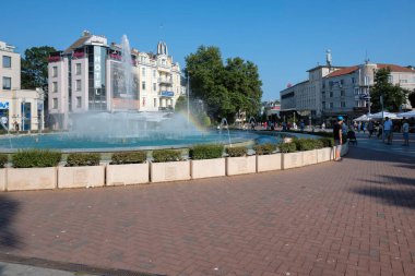 VARNA, BULGARIA - 17 Temmuz 2025: Bulgaristan 'ın Varna kentinin Yaz Panoraması