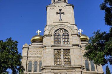 VARNA, BULGARIA - 17 Temmuz 2025: Bulgaristan 'ın Varna kentinin Yaz Panoraması