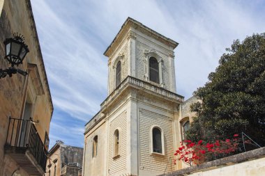 LECCE, İtalya - 12 Mayıs 2024: İtalya 'nın Apulia Bölgesi' ndeki Eski Lecce kasabasının muhteşem manzarası