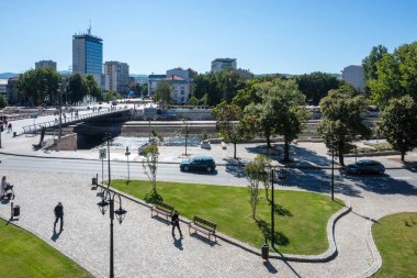 NIS, SERBIA - 21 Eylül 2025: Sırbistan 'ın Niş kentinin şaşırtıcı Panoraması