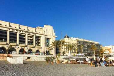 25 Ocak 2024: Nice, Provence Alpes-Cote d 'Azur, Fransa' nın Muhteşem Panoraması