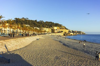 25 Ocak 2024: Nice, Provence Alpes-Cote d 'Azur, Fransa' nın Muhteşem Panoraması