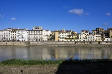 FLORENCE, İTALYA - 05 Aralık 2024: Floransa, Toskana Bölgesi, İtalya 'nın Eski Kenti Panorama