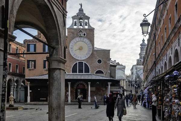 VENICE, İtalya - 05 Aralık 2024: Venedik, Veneto Bölgesi, İtalya 'nın Eski Kenti Panorama