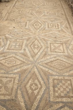 NIS, SERBIA - SEPTEMBER 21, 2025: Panorama of Ruins of The Villa of emperor Constantine at Archaeological area of Mediana in city of Nis, Serbia