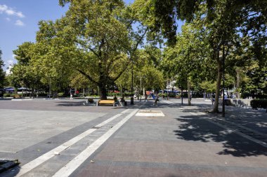 LARISSA, GREECE - 5 Eylül 2025: Larissa, Teselya 'nın merkezi Panorama