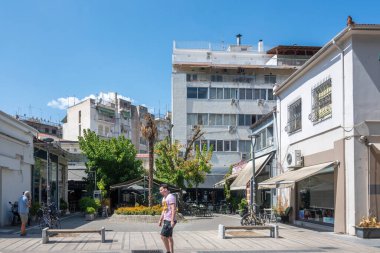 LARISSA, GREECE - 5 Eylül 2025: Larissa, Teselya 'nın merkezi Panorama