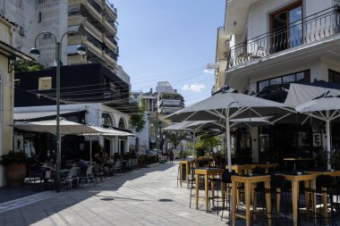 LARISSA, GREECE - 5 Eylül 2025: Larissa, Teselya 'nın merkezi Panorama