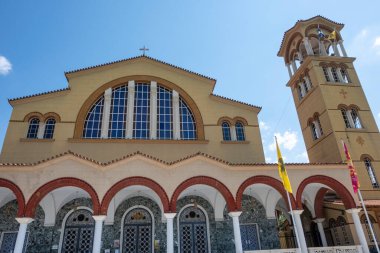 LARISSA, GREECE - 5 Eylül 2025: Larissa, Teselya 'nın merkezi Panorama