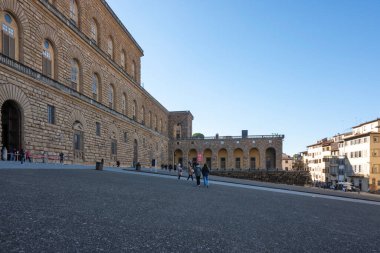 FLORENCE, İTALYA - 05 Aralık 2024: Floransa, Toskana Bölgesi, İtalya 'nın Eski Kenti Panorama