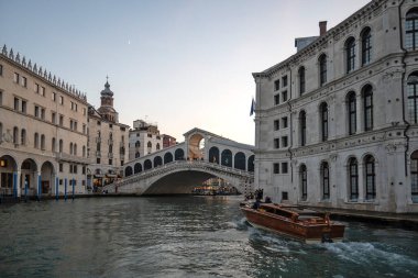 VENICE, İtalya - 05 Aralık 2024: Venedik, Veneto Bölgesi, İtalya 'nın Eski Kenti Panorama