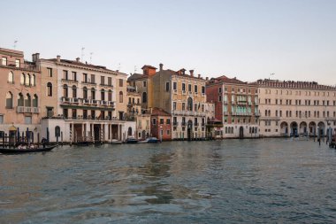 VENICE, İtalya - 05 Aralık 2024: Venedik, Veneto Bölgesi, İtalya 'nın Eski Kenti Panorama