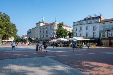 VARNA, BULGARIA - 17 Temmuz 2025: Bulgaristan 'ın Varna kentinin Yaz Panoraması