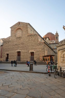 FLORENCE, İTALYA - 05 Aralık 2024: Floransa, Toskana Bölgesi, İtalya 'nın Eski Kenti Panorama