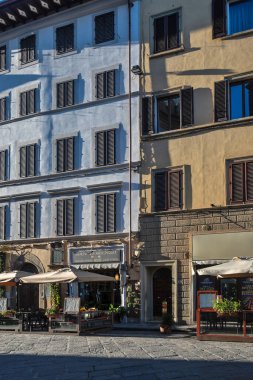 FLORENCE, İTALYA - 05 Aralık 2024: Floransa, Toskana Bölgesi, İtalya 'nın Eski Kenti Panorama