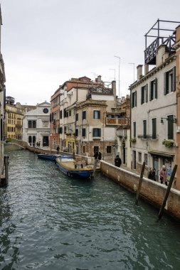 VENICE, İtalya - 05 Aralık 2024: Venedik, Veneto Bölgesi, İtalya 'nın Eski Kenti Panorama