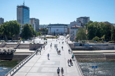 NIS, SERBIA - 21 Eylül 2025: Sırbistan 'ın Niş kentinin şaşırtıcı Panoraması