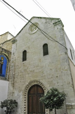 BARI, İtalya - 16 Mayıs 2024: Bari, Apulia Bölgesi, İtalya 'nın Eski Kasabası' nın inanılmaz manzarası