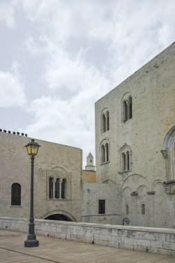 BARI, İtalya - 16 Mayıs 2024: Bari, Apulia Bölgesi, İtalya 'nın Eski Kasabası' nın inanılmaz manzarası