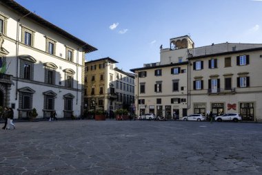 FLORENCE, İTALYA - 05 Aralık 2024: Floransa, Toskana Bölgesi, İtalya 'nın Eski Kenti Panorama