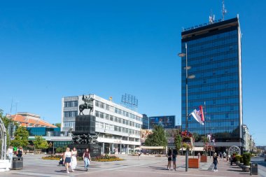 NIS, SERBIA - 21 Eylül 2025: Sırbistan 'ın Niş kentinin şaşırtıcı Panoraması