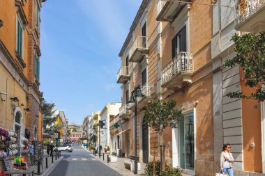 MATERA, İtalya - 14 Mayıs 2024: Matera, Basilicata Bölgesi, İtalya 'nın Eski Kasabası