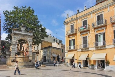MATERA, İtalya - 14 Mayıs 2024: Matera, Basilicata Bölgesi, İtalya 'nın Eski Kasabası