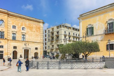 MATERA, İtalya - 14 Mayıs 2024: Matera, Basilicata Bölgesi, İtalya 'nın Eski Kasabası