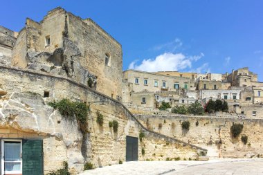 MATERA, İtalya - 14 Mayıs 2024: Matera, Basilicata Bölgesi, İtalya 'nın Eski Kasabası