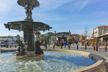 CANNES, FRANCE - 29 Ocak 2024: Cannes, Provence Alpes-Cote d 'Azur, Fransa