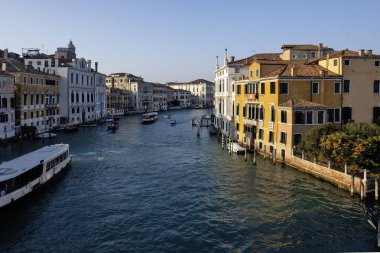 VENICE, İtalya - 05 Aralık 2024: Venedik, Veneto Bölgesi, İtalya 'nın Eski Kenti Panorama